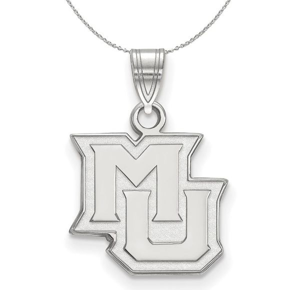 Sterling Silver Marquette U. Small Pendant Necklace - 16 Inch - Picture 1 of 7